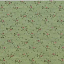 Tissu imprimé vert baies