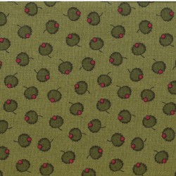 Tissu imprimé floral vert