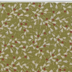Tissu imprimé floral baies...