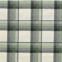 Tissu écossais beige et vert